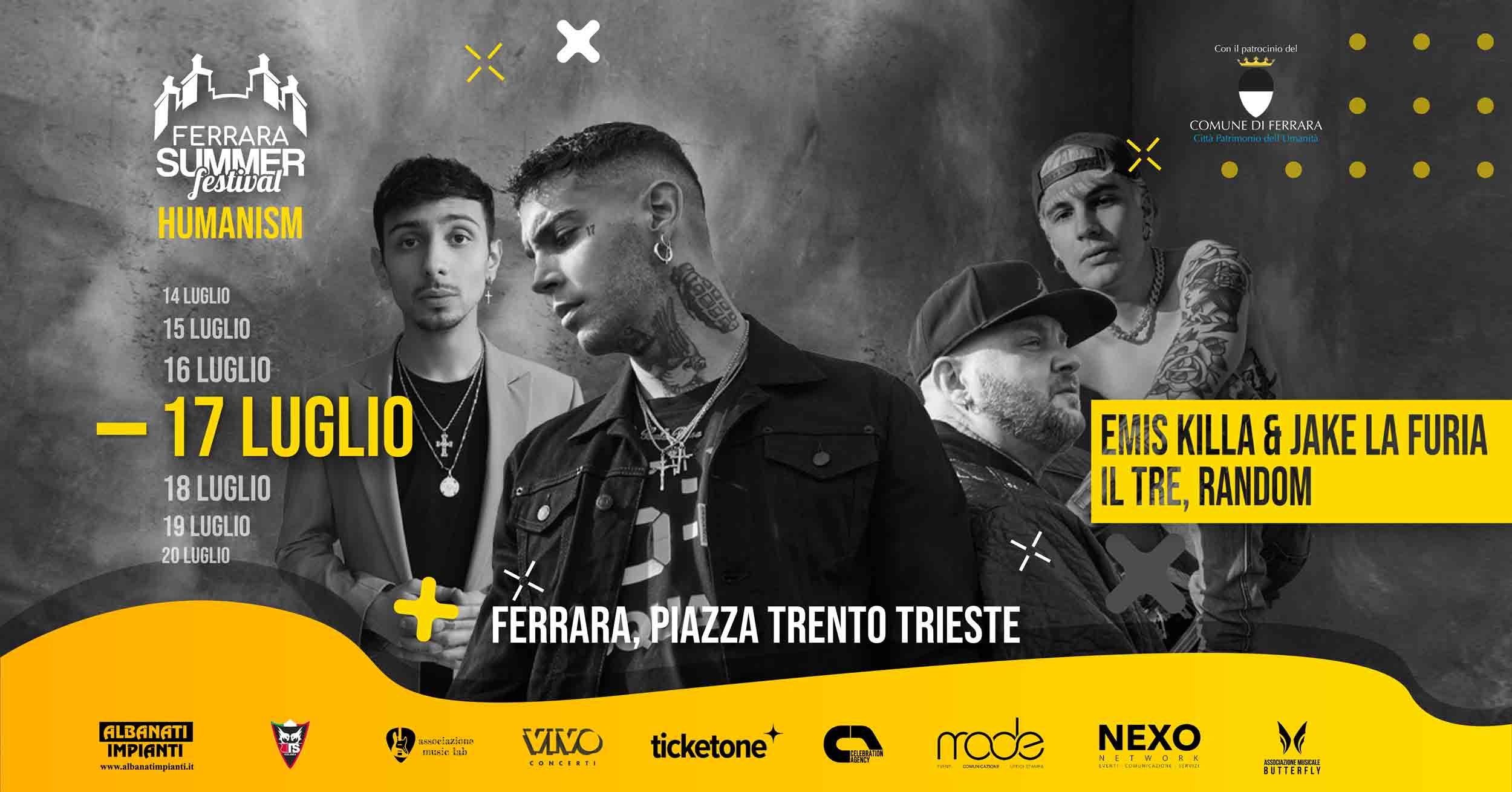 “EMIS KILLA & JAKE LA FURIA / IL TRE / RANDOM” –  17 Luglio