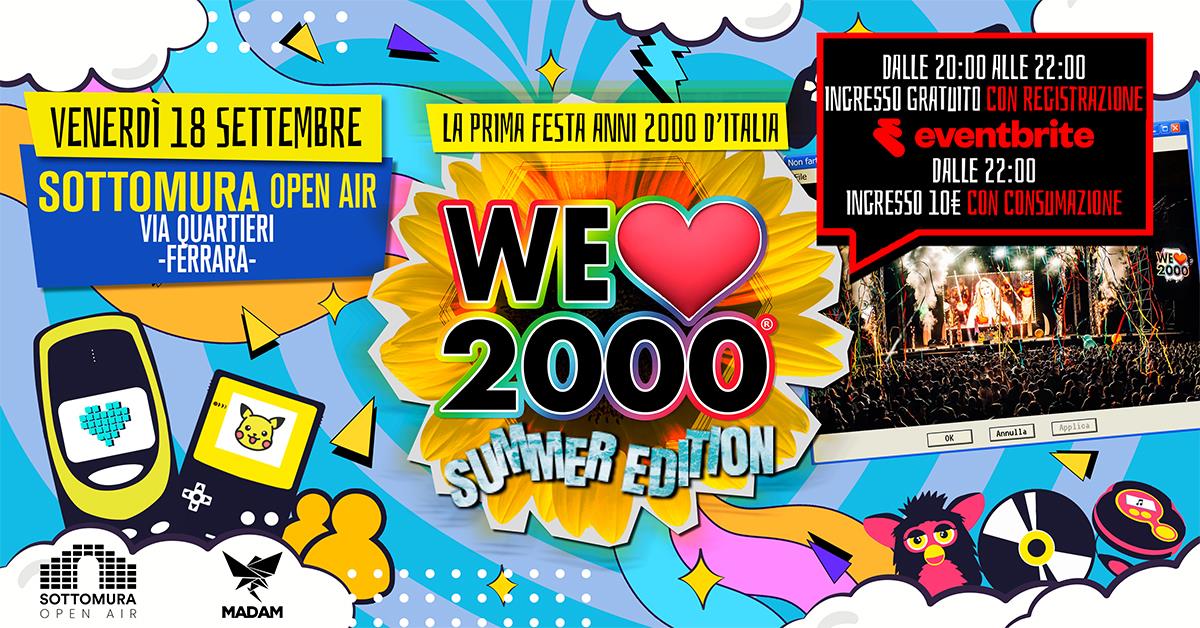 We Love 2000 Sottomura Open Air Ferrara