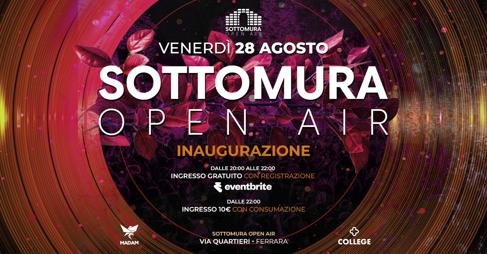 Inaugurazione Sottomura Open Air Festival Ferrara